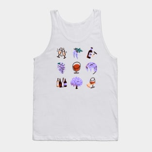 Wine and Wisteria Tank Top